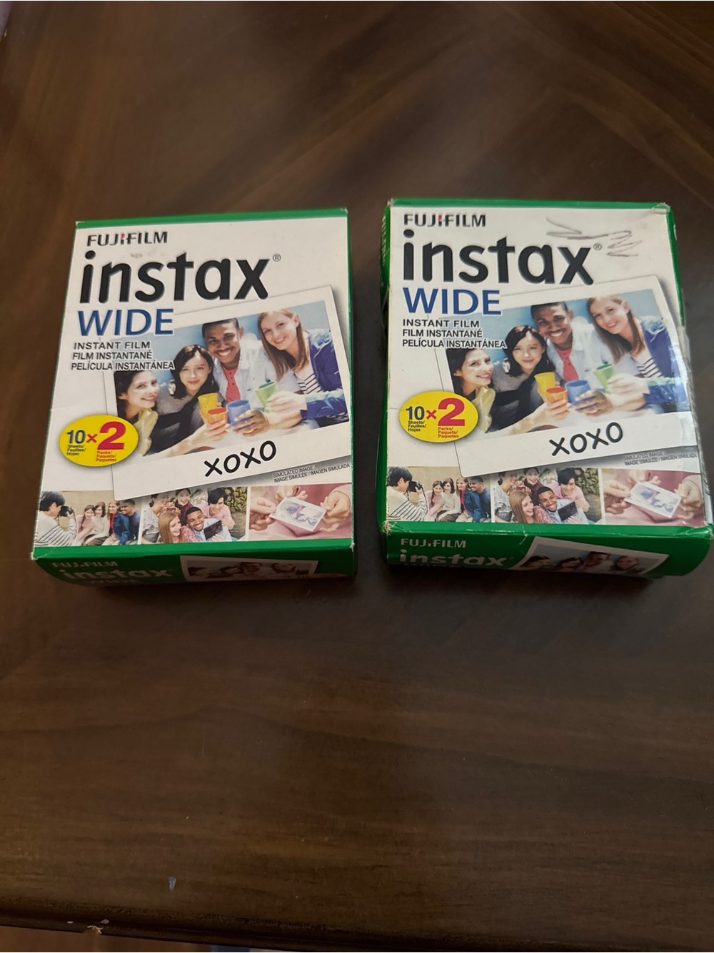 2 Boxes Expired Instax Wide Film (40 Sheets) - 2021 Expiry